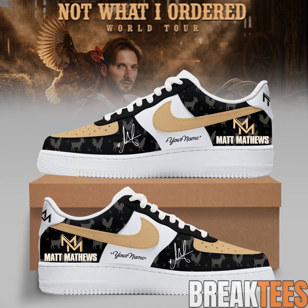 Matt Mathews ”Not What I Ordered” World Tour 2026 Midnight Ranch AF1 Sneaker