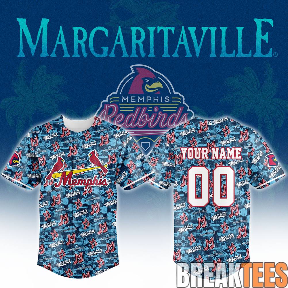 Memphis Redbirds Margaritaville Night Custom Jersey
