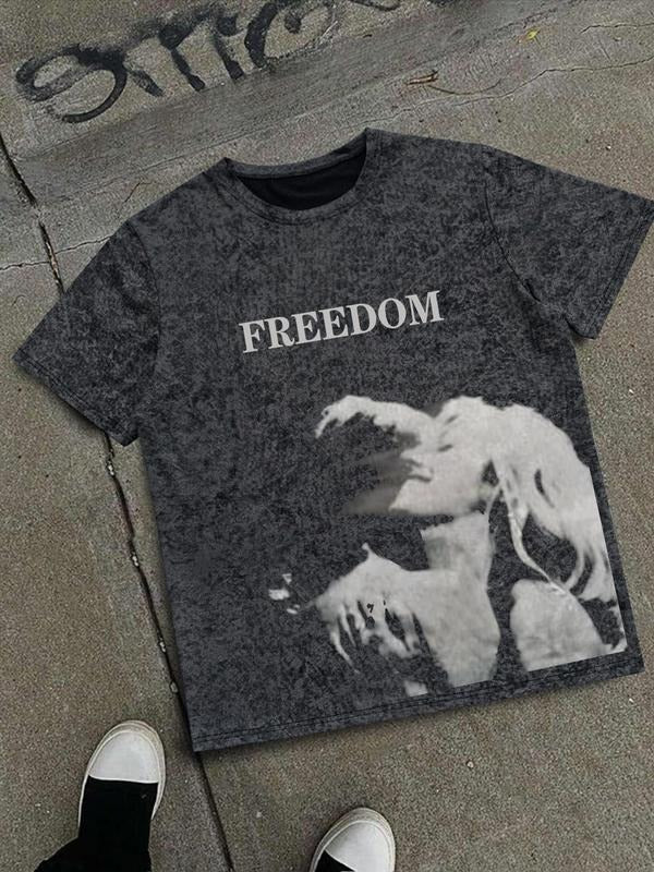 Men'WB shield Regular Fit Graphic Round Neck Tee, Casual Short Sleeve Crew Neck T-shirt for Summer, Fashion Men'WB shield Top for Daily Wear style 05