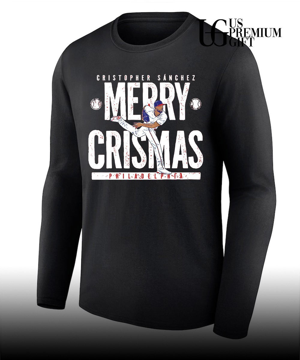 Merry Crismas Cristopher Sanchez Philadelphia Phillies baseball shirt