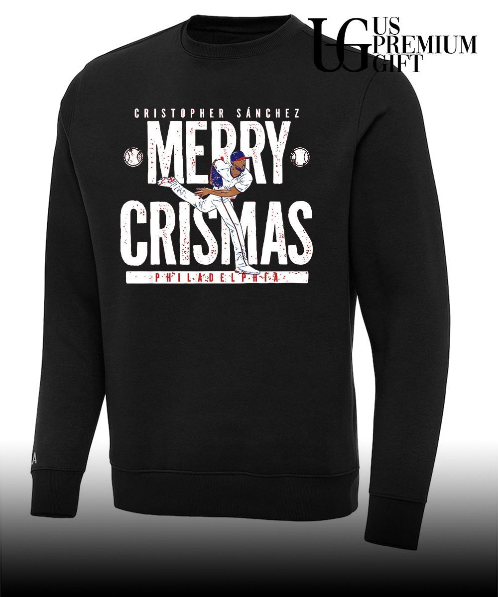 Merry Crismas Cristopher Sanchez Philadelphia Phillies baseball shirt
