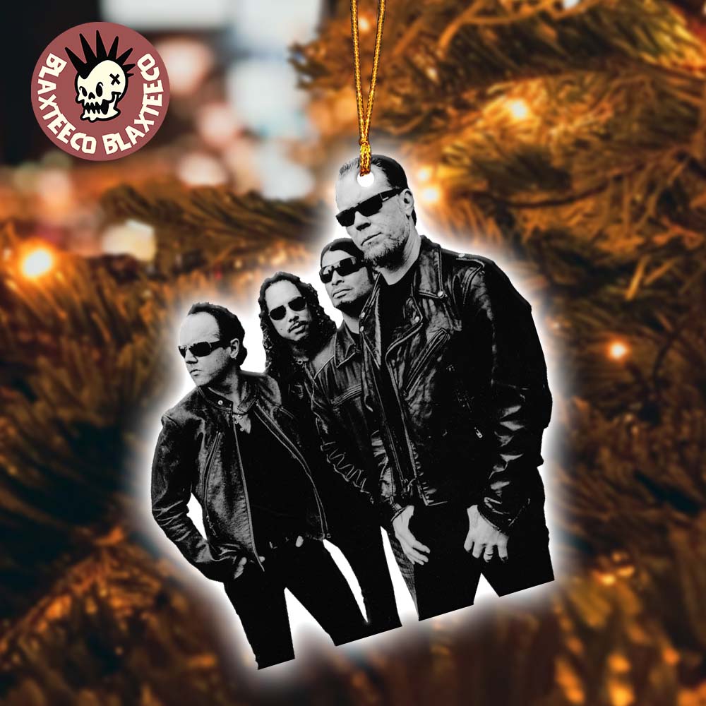 Metallica Band Photo Holiday Christmas Decorations Ornament