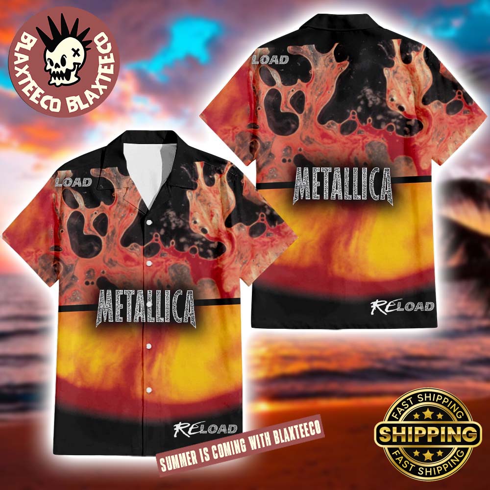 Metallica Load And Reload Albums Cover Art Combined 2025 Summer Hawaiian Shirt