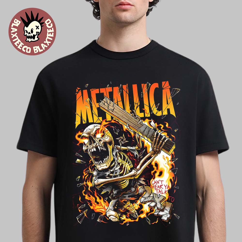 Metallica Load I Can’t Hear Ya Talk To 2 X 4 Art By Andrew Cremeans Load Series Premium T-Shirt