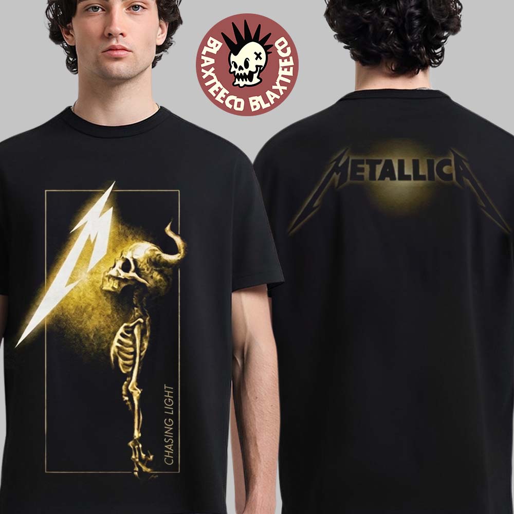 Metallica M72 World Tour 2026 Europe And UK Merchandise Chasing Light T-Shirt