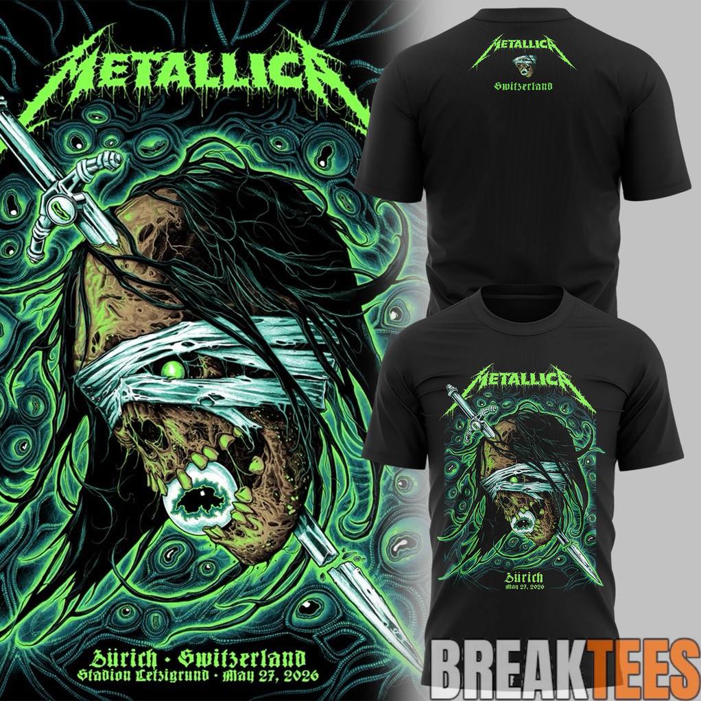 Metallica M72 World Tour Zurich 2026 Shirt