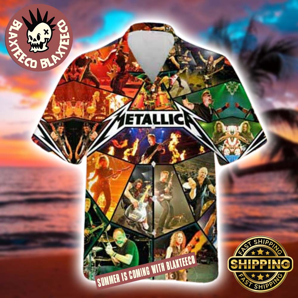 Metallica On Stage Moments Gift For Fans Metallica 2025 Hawaiian Shirt