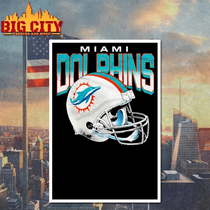 Miami Dolphins Gradient Helmet Shirt
