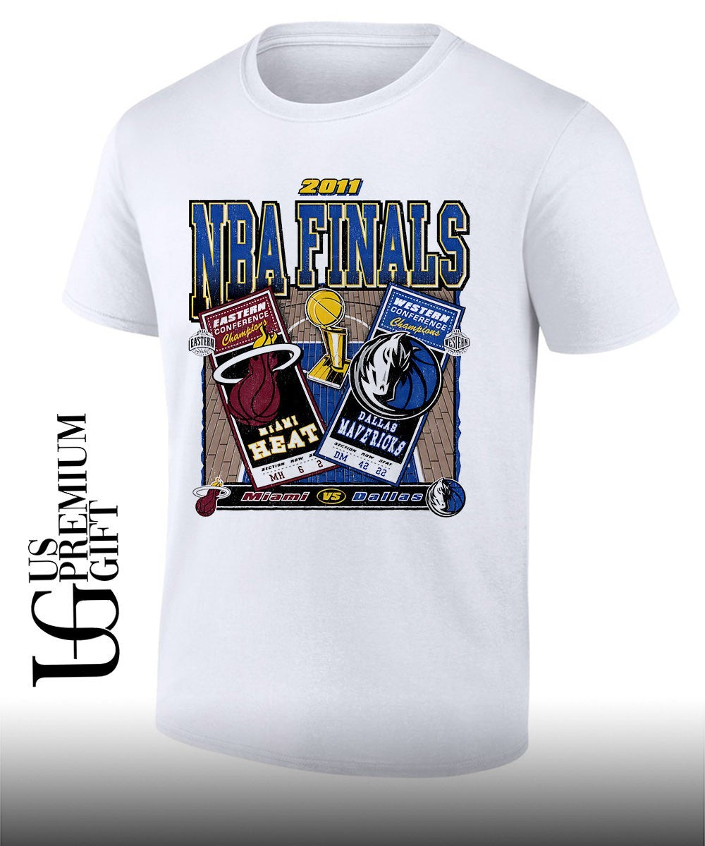Miami Heat vs Dallas Mavericks NBA Finals dueling 2011 vintage shirt