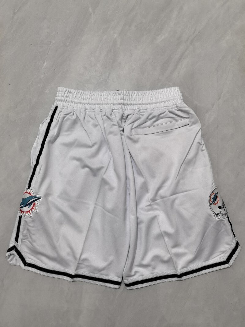 Miami Dolphins Football Dolphins White Shorts Style 1