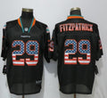 Miami Dolphins #29 Minkah Fitzpatrick USA Flag Fashion Black Elite Jerseys