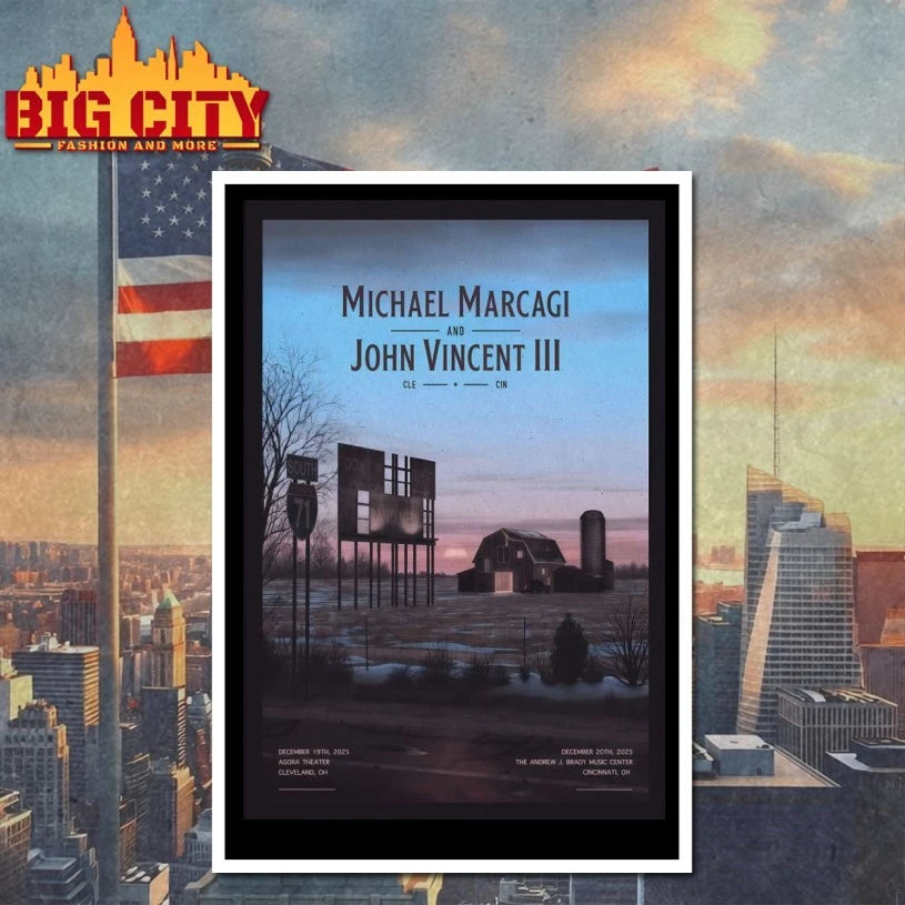 Michael Marcagi And John Vincent Cleveland OH 12-19 12-20-2025 Poster shirt