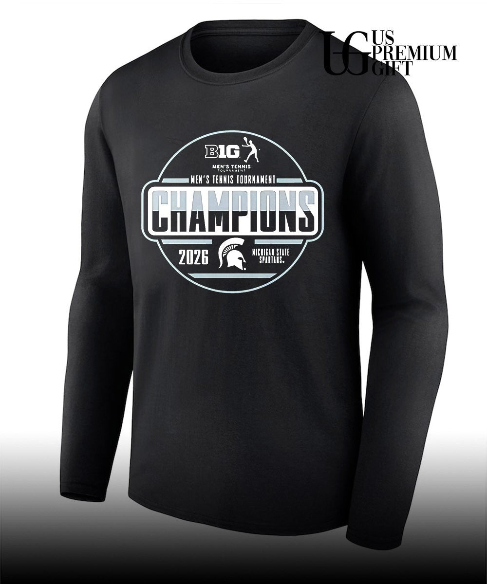 Michigan State Spartans 2026 Big Ten Men’s Tennis Tournament Champions Locker Room shirt