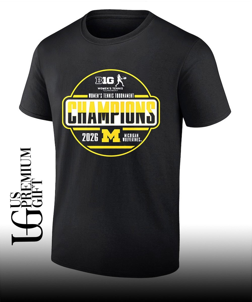 Michigan Wolverines 2026 Big Ten Women’s Tennis Tournament Champions Locker Room shirt