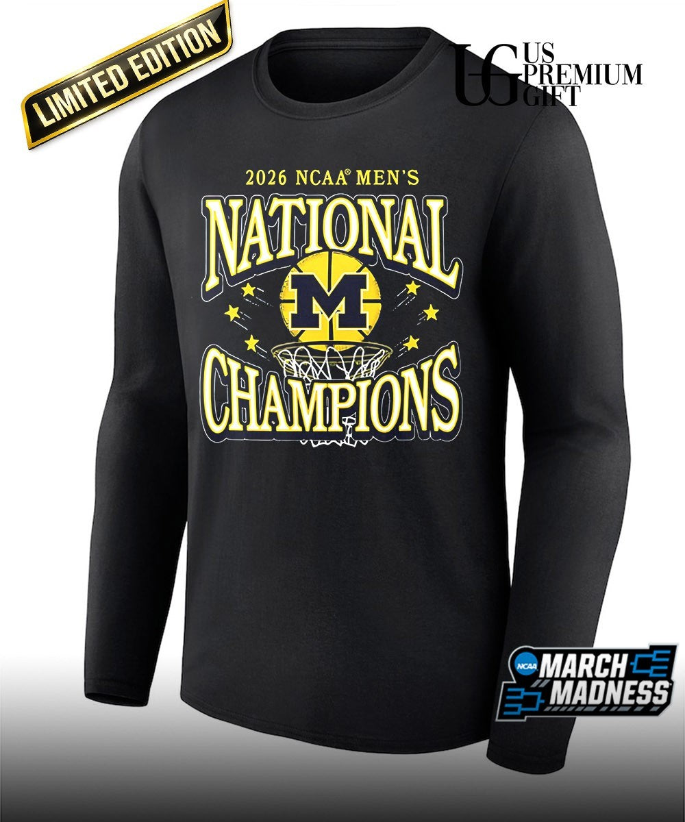 Michigan Wolverines 2026 NCAA Men’s Basketball National Champions Conquering heroes shirt