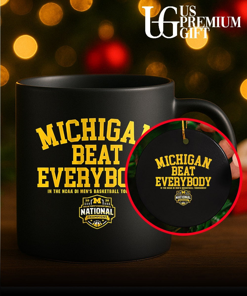 Michigan Wolverines 2026 NCAA Men’s Basketball National Champions beat everybody T-shirt