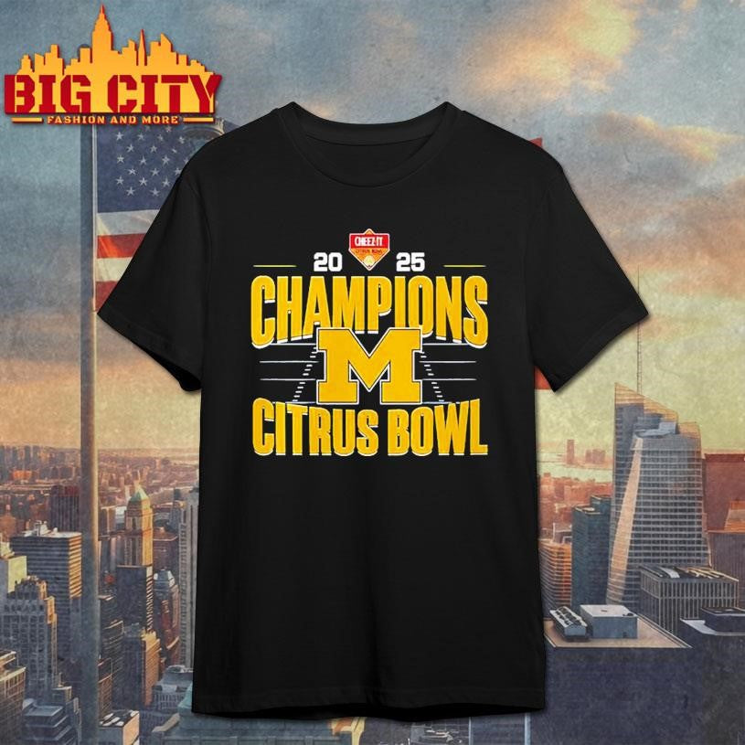 Michigan Wolverines Citrus Bowl Champions 2025 Football Shirt