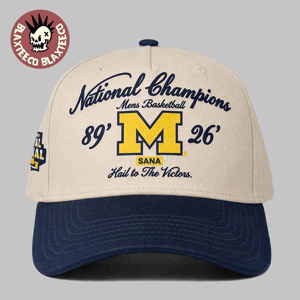 Michigan Wolverines X SANA 2026 NCAA Men’s Basketball National Champions Two Tone Adjustable Hat