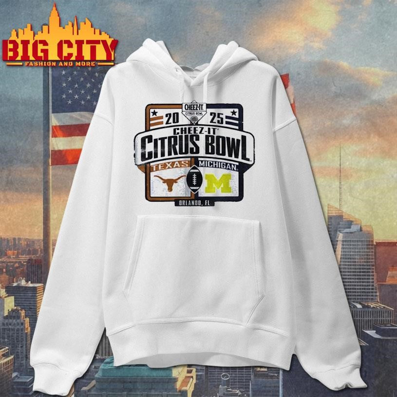 Michigan Wolverines vs. Texas Longhorns 2025 Cheez-It Citrus Bowl Matchup Shirt