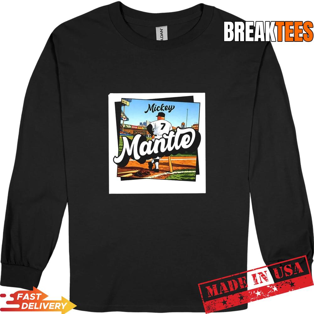 Mickey Mantle New York Yankees baseball Stadium T-Shirt