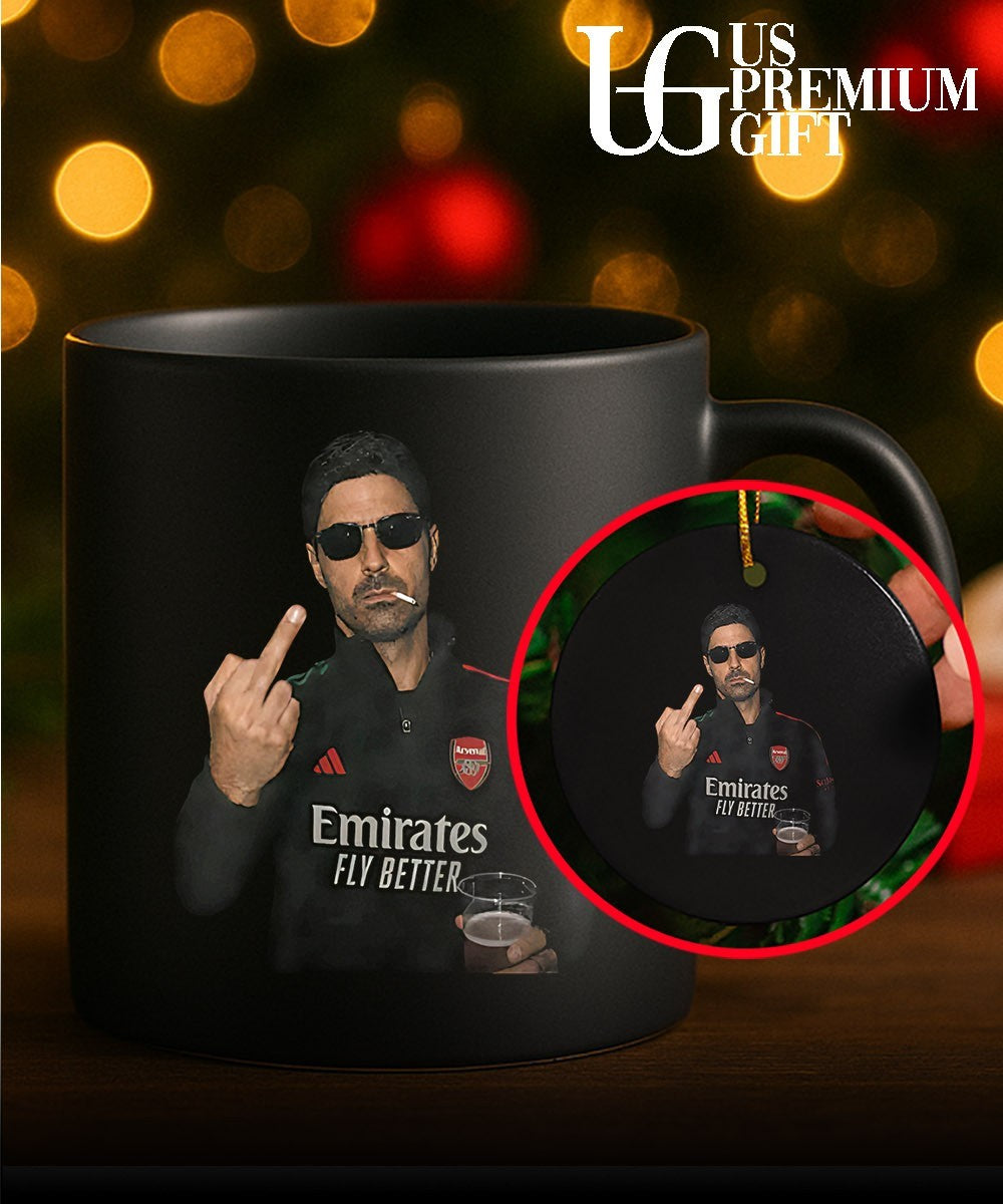 Mikel Arteta middle finger shirt