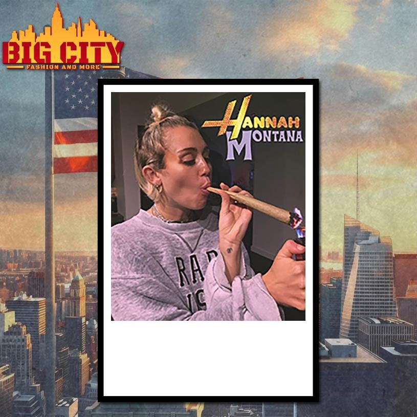 Miley Cyrus Hannah Montana Smoking Shirt