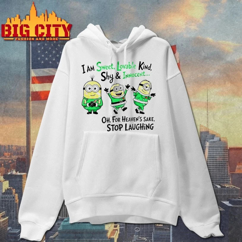 Minions Christmas I Am Sweet Lovable Kind Shy &amp; Innocent shirt