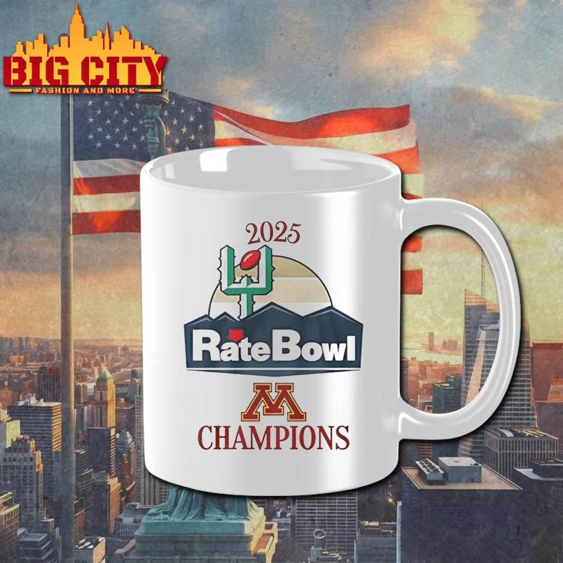 Minnesota Golden Gophers 2025 Rate Bowl Champions shirt