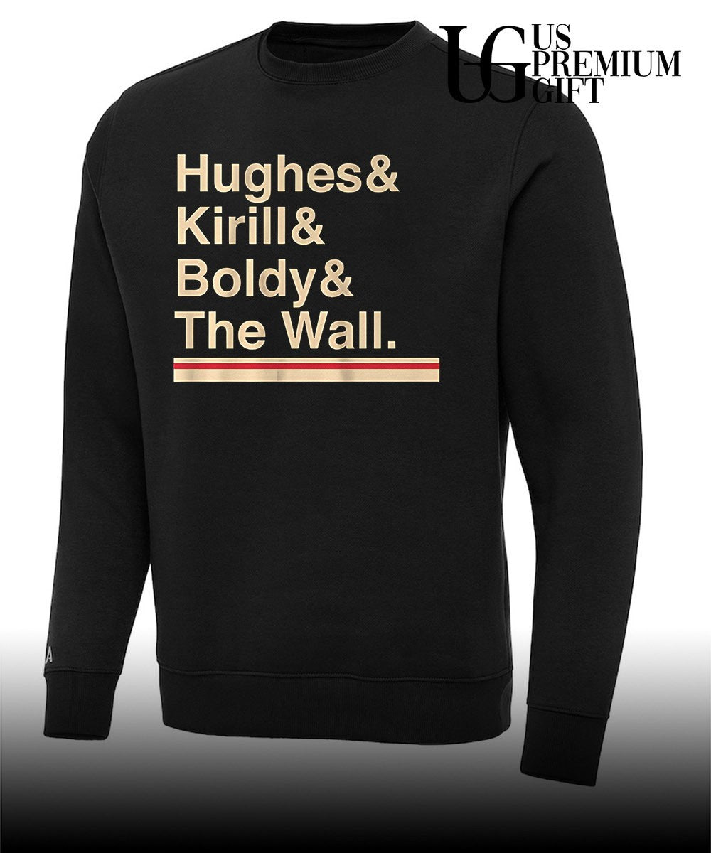 Minnesota Hockey Ampersand Hughes & Kirill & Boldy & The Wall hsirt