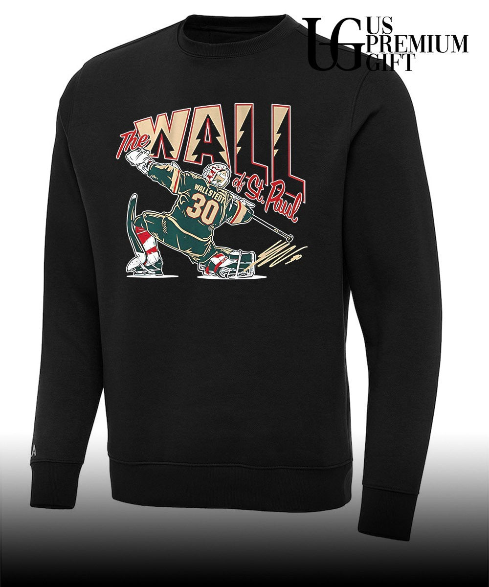Minnesota Wild Jesper Wallstedt the Wall Of St. Paul Remix T-shirt