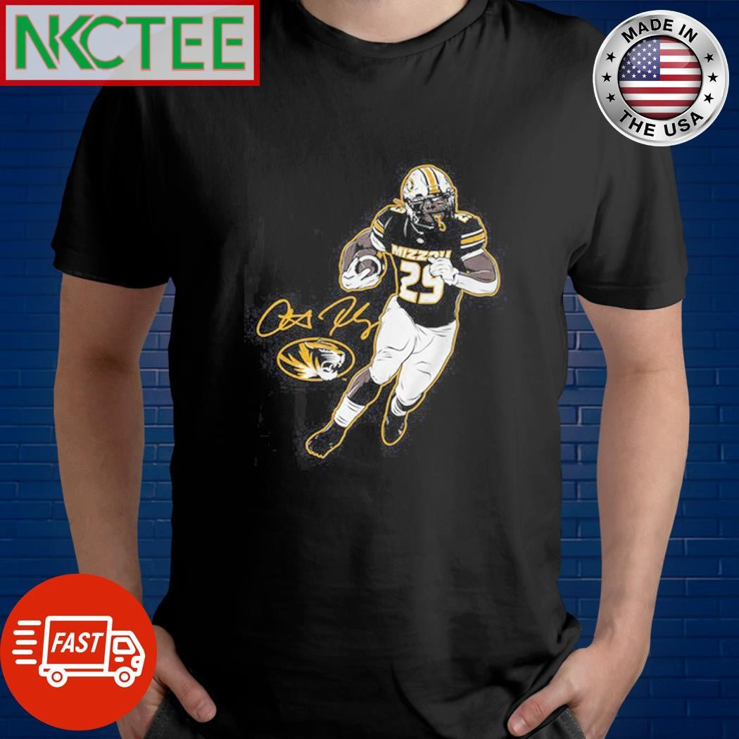 Missouri Football Ahmad Hardy Superstar Pose hold ball run shirt