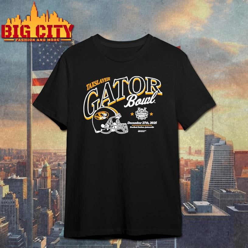 Missouri Tigers 2025 Taxslayer Gator Bowl helmet Shirt
