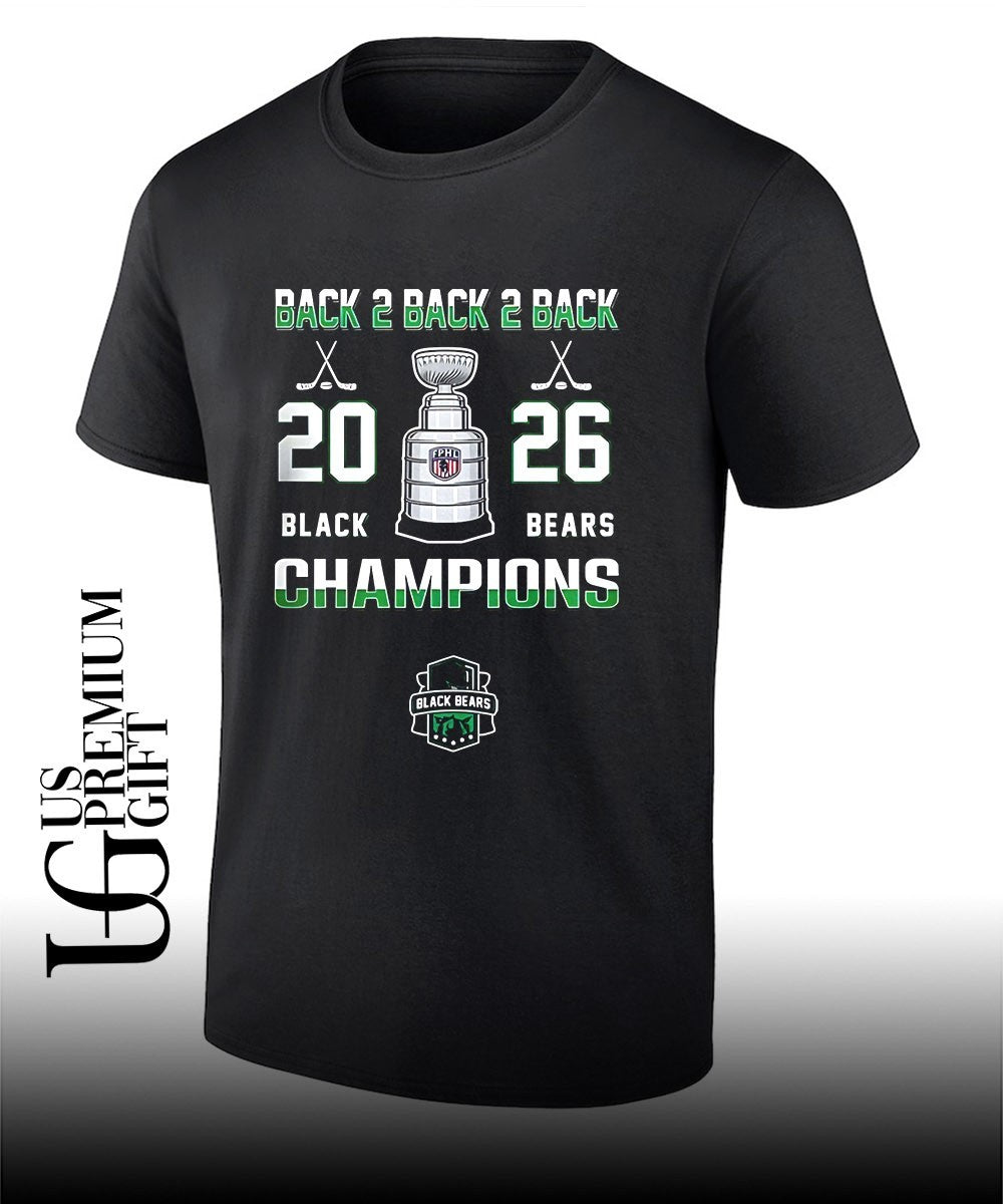 Back to back to back Binghamton Black Bears Federal Prospects Hockey League Champions 2026 shirt
