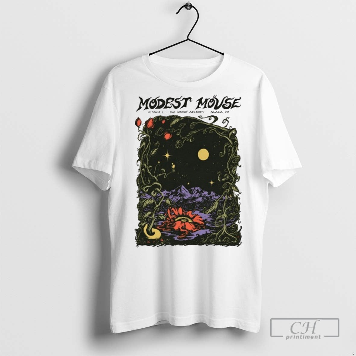 Modest Mouse At The Mission Ballroom Denver Co On October 1 2025 T Shirts