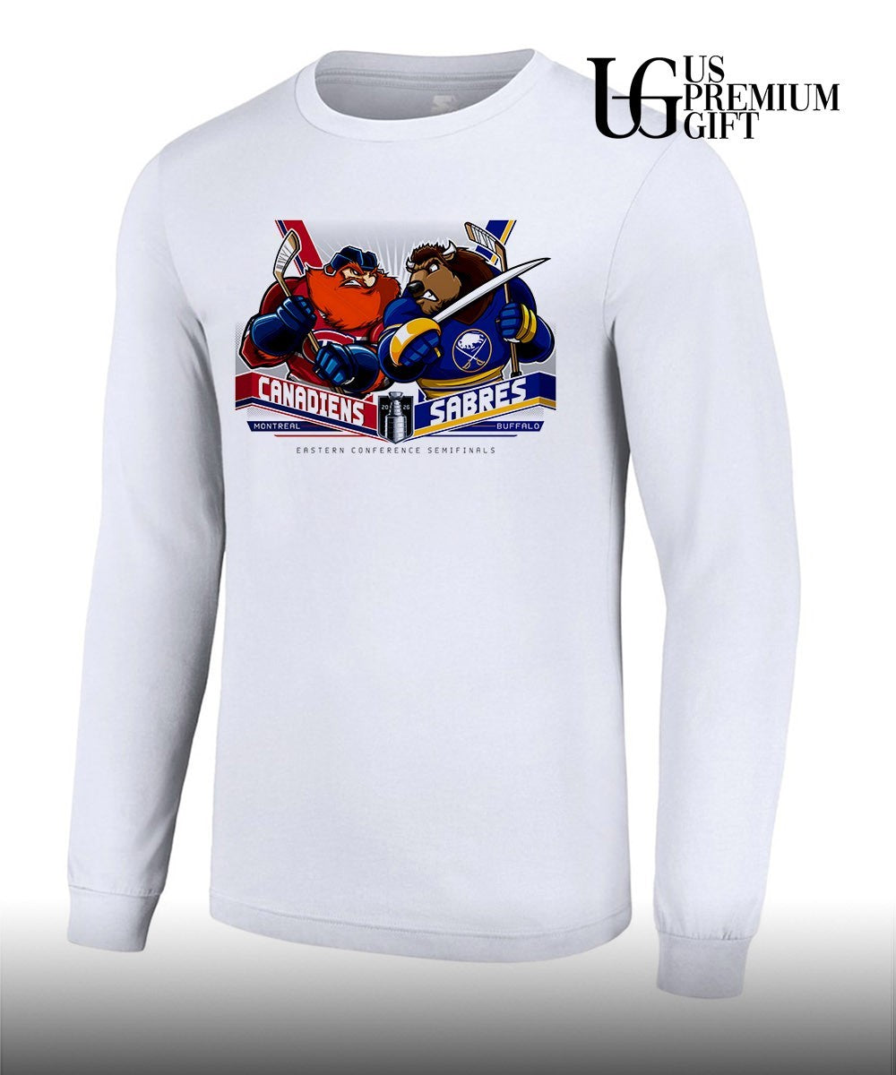 Montreal Canadiens vs Buffalo Sabres NHL Eastern Conference Semifinals 2026 mascot shirt