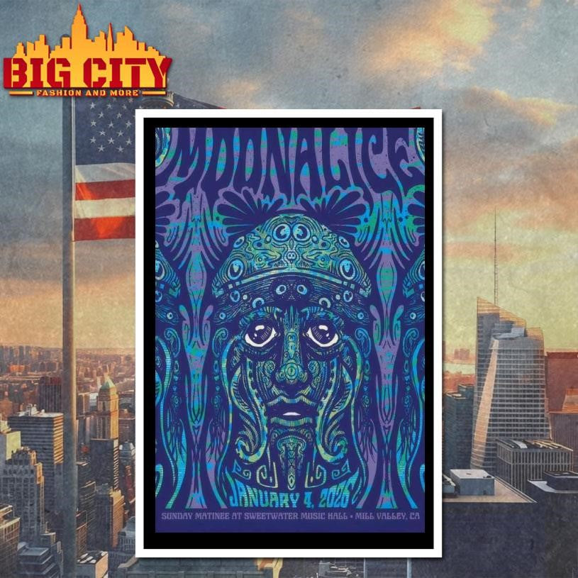 Moonalice 1.4.2026 Mill Valley CA Poster shirt