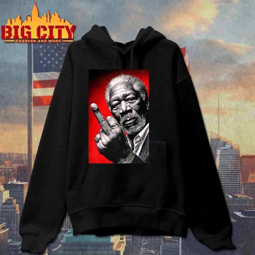 Morgan Freeman middle finger meme shirt
