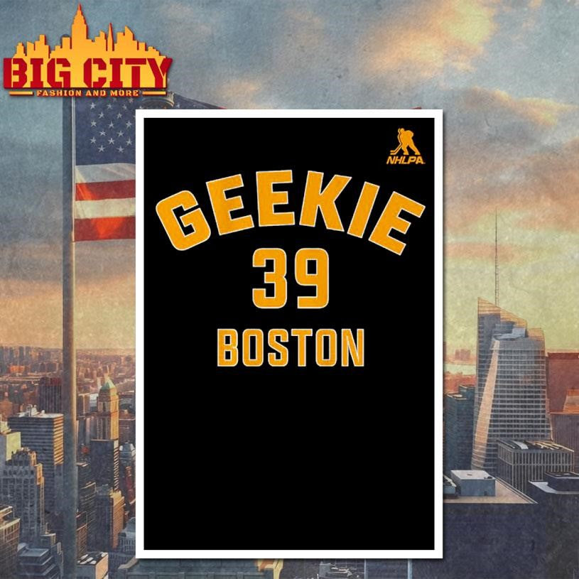 Morgan Geekie #39 Boston Name &amp; Number Shirt