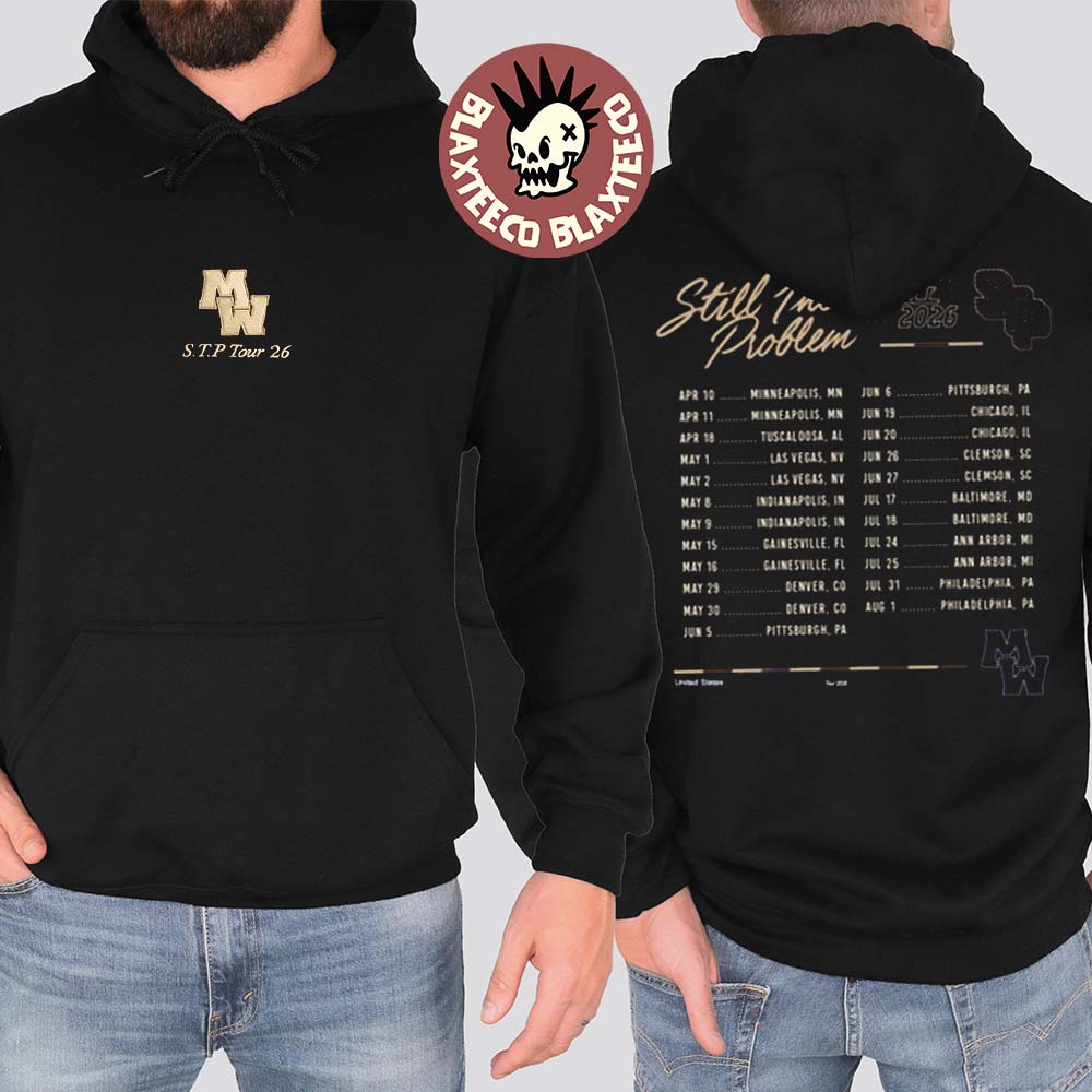 Morgan Wallen Still The Problem Tour 2026 Merch Black Hoodie