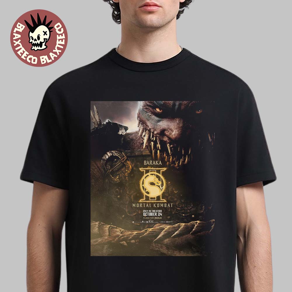 Mortal Kombat II Movie Exclusive Baraka Character Poster T-Shirt