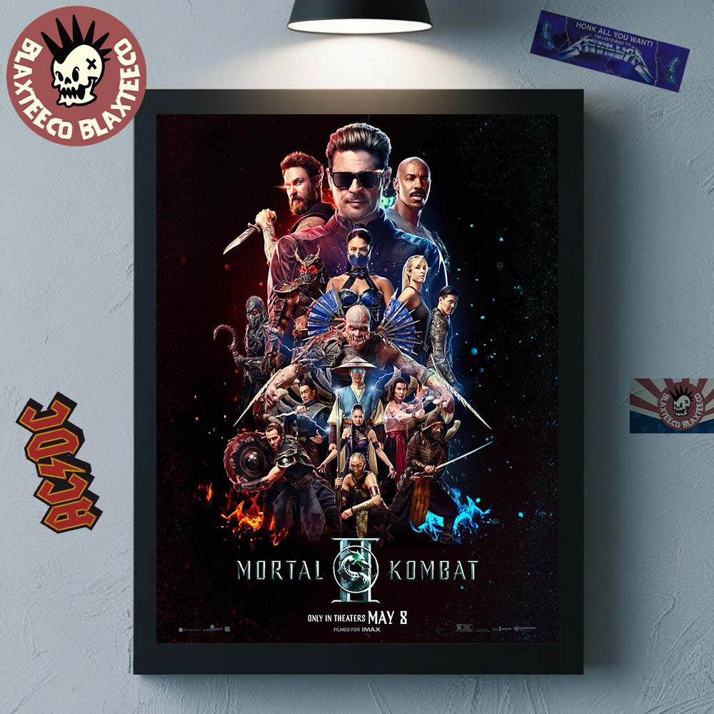 Mortal Kombat II Movie Official Poster Only In Theaters On May 8 2026 Home Decor Poster Canvas
