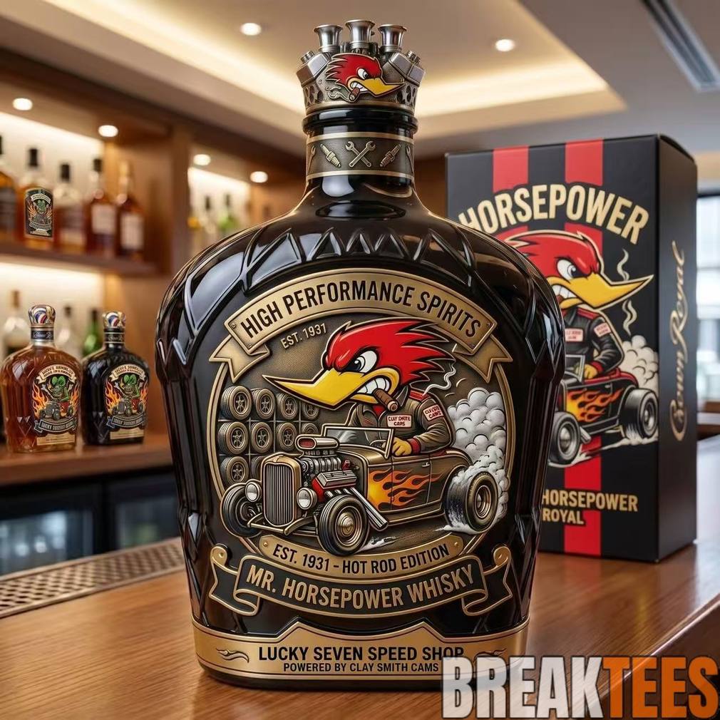 Mr Horsepower 95th Anniversary Whiskey Bottle