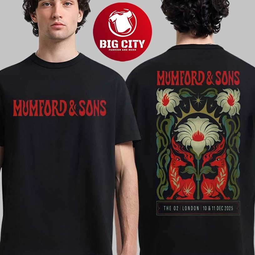 Mumford And Sons London UK 2025 Event Poster Two Sided Shirt