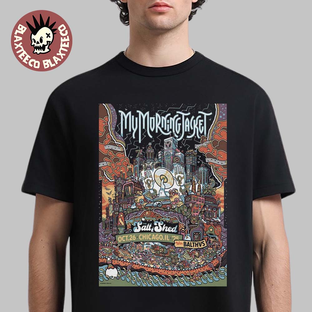 My Morning Jacket Chicago Illinois 2025 Event Poster At The Salt Shed On October 26 2025 T-Shirt