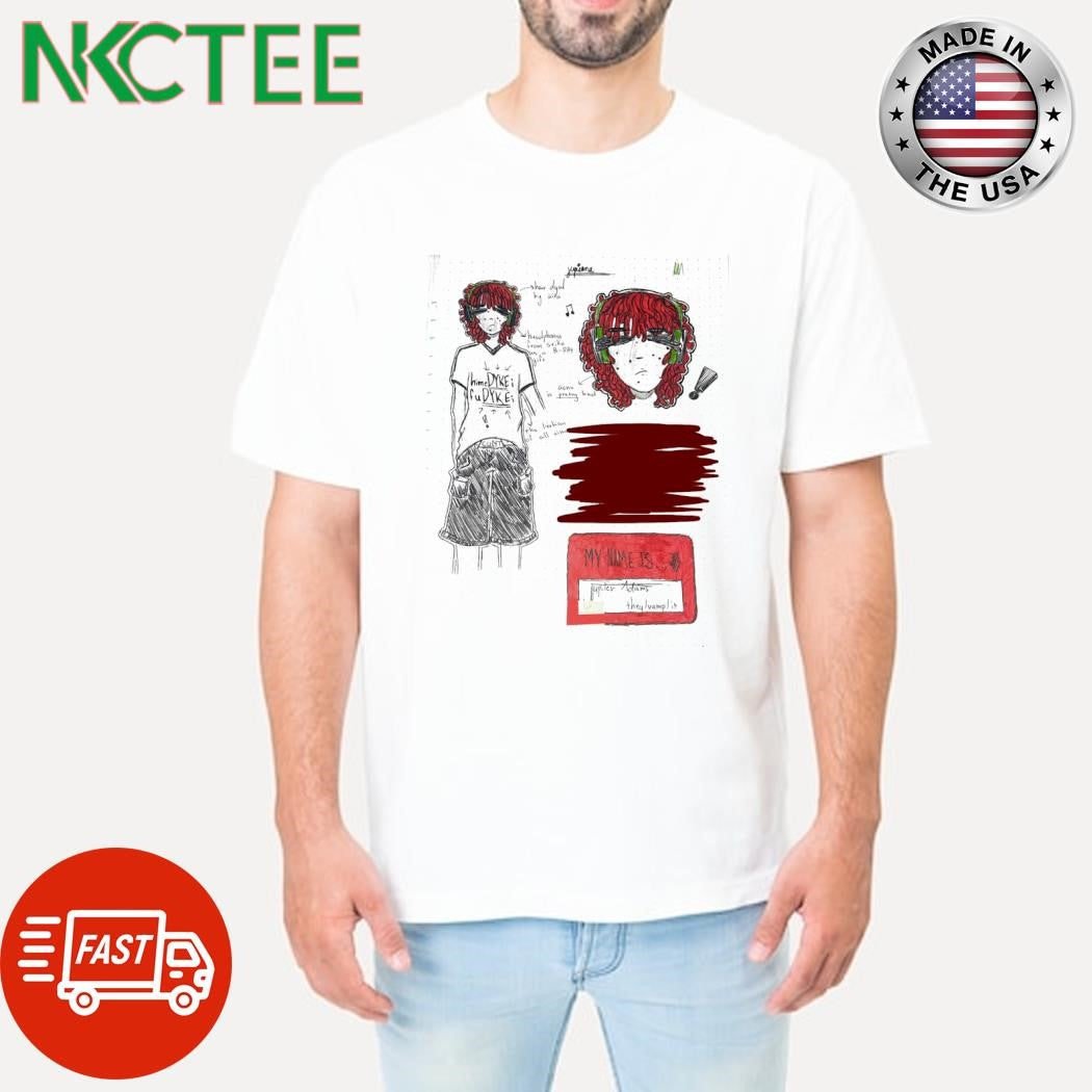 My name is Jupiter Adams the vamp it paint shirt