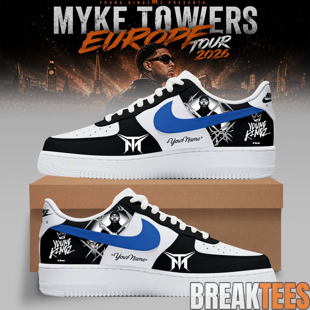 Myke Towers ‘Young Kingz’ World Tour 2026 Custom Air Force 1 Sneaker
