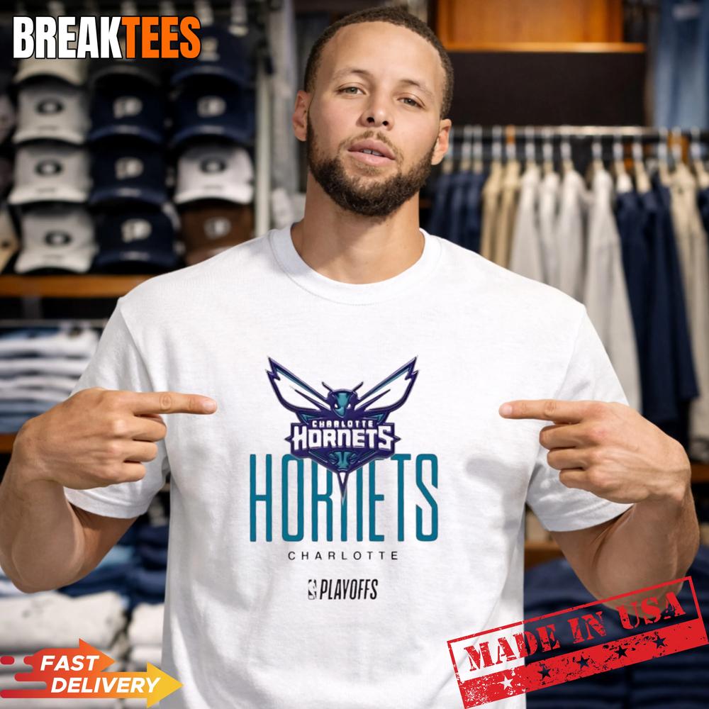 NBA Playoffs Charlotte Hornets Basketball Logo T-Shirt