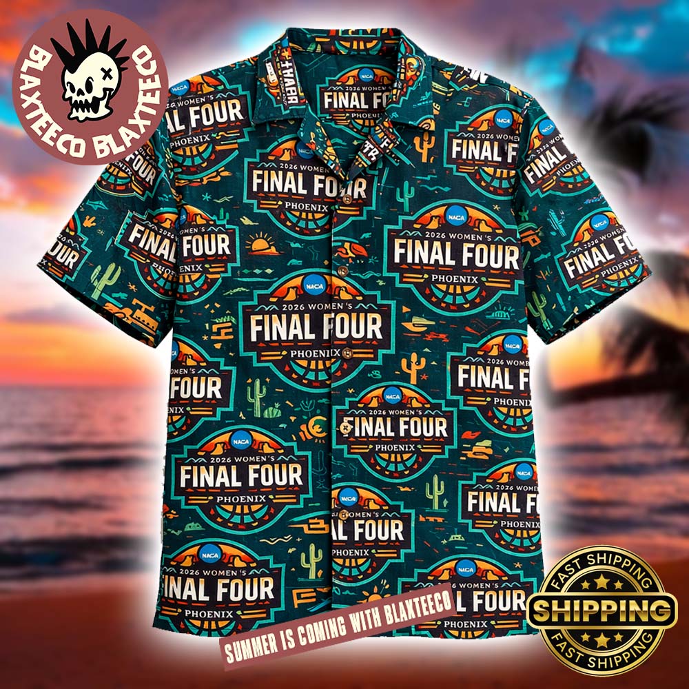 NCAA 2026 Women’s Final Four Phoenix Logo Pattern Summer Hawaiian Shirt