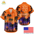 Clemson Tigers Hawaiian Shirt NCAA Tropical Coconut Forest Fan Gear