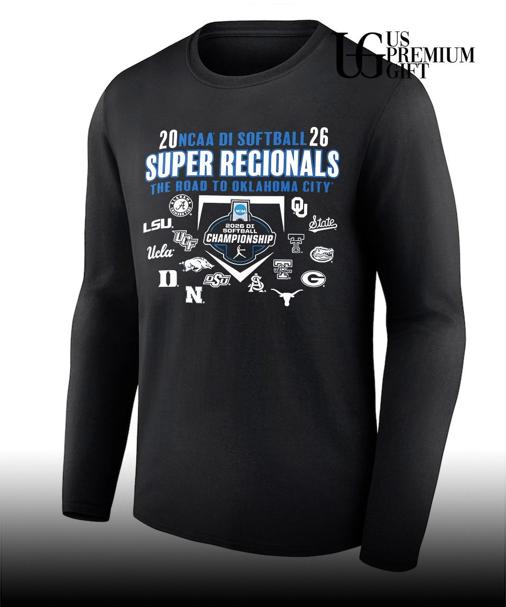 NCAA Division I Softball Super Regionals 2026 The Road to Oklahoma City shirt